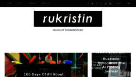 What Rukristin.com website looked like in 2017 (6 years ago)