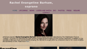 What Rachelbarham.com website looked like in 2017 (6 years ago)