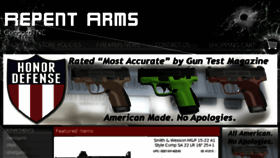 What Repentarms.com website looked like in 2017 (6 years ago)