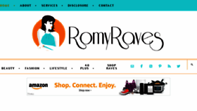What Romyraves.com website looked like in 2017 (6 years ago)
