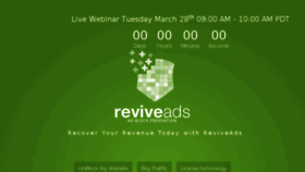 What Reviveads.com website looked like in 2017 (6 years ago)