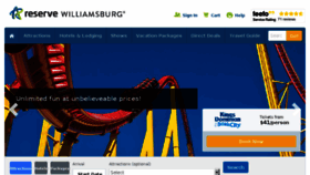 What Reservewilliamsburg.com website looked like in 2017 (6 years ago)