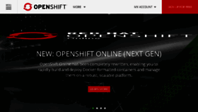 What Rhcloud.com website looked like in 2017 (6 years ago)