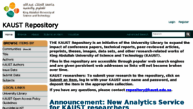 What Repository.kaust.edu.sa website looked like in 2017 (6 years ago)