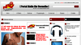 What Radioriovermelho.com.br website looked like in 2017 (6 years ago)