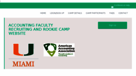 What Rookiecamp.org website looked like in 2017 (6 years ago)