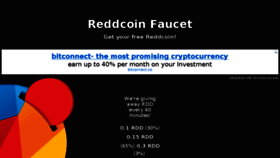 What Reddcoinfaucet.info website looked like in 2017 (6 years ago)