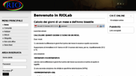 What Riolab.org website looked like in 2017 (6 years ago)