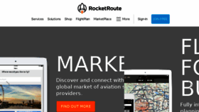 What Rocketroute.com website looked like in 2017 (6 years ago)