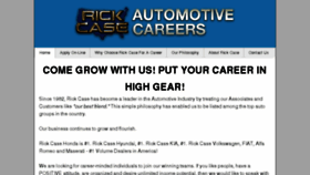 What Rickcasecareers.com website looked like in 2017 (6 years ago)
