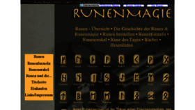 What Runenmagie.de website looked like in 2017 (6 years ago)