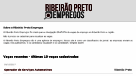 What Ribeiraopretoempregos.com.br website looked like in 2017 (6 years ago)