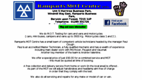 What Ramparts-mot.co.uk website looked like in 2017 (6 years ago)
