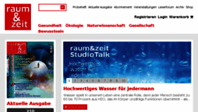 What Raum-und-zeit.com website looked like in 2017 (6 years ago)