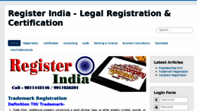 What Registerindia.in website looked like in 2017 (6 years ago)
