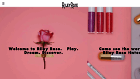 What Rileyrose.com website looked like in 2017 (6 years ago)