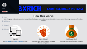 What Rbxrich.com website looked like in 2017 (6 years ago)