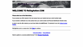 What Reorgaction.com website looked like in 2017 (6 years ago)