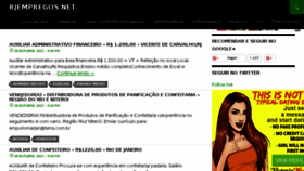 What Rjempregos.net website looked like in 2017 (6 years ago)