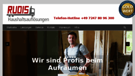What Rudisruempeldienst.de website looked like in 2017 (6 years ago)