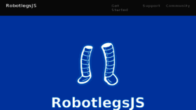 What Robotlegsjs.io website looked like in 2017 (6 years ago)