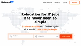 What Relocate.me website looked like in 2017 (6 years ago)