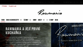 What Rawmania.cz website looked like in 2017 (6 years ago)