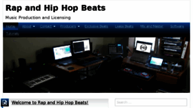 What Rapandhiphopbeats.com website looked like in 2017 (6 years ago)