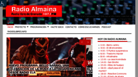 What Radioalmaina.org website looked like in 2017 (7 years ago)