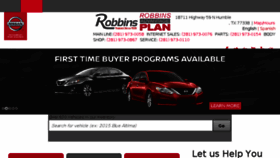 What Robbinsnissan.com website looked like in 2017 (6 years ago)