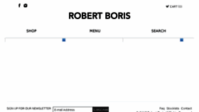 What Robert-boris.com website looked like in 2017 (6 years ago)