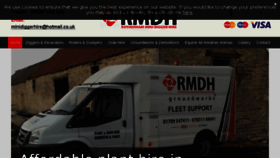 What Rotherhamminidiggerhire.co.uk website looked like in 2017 (6 years ago)