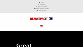 What Readyspace.com.ph website looked like in 2017 (6 years ago)