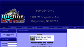 What Riptidebaitandtackle.com website looked like in 2017 (6 years ago)