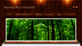 What Raisingmyvibrations.com website looked like in 2017 (6 years ago)