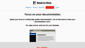 What Readthedocs-hosted.com website looked like in 2017 (6 years ago)