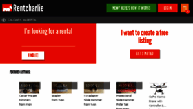 What Rentcharlie.com website looked like in 2017 (6 years ago)