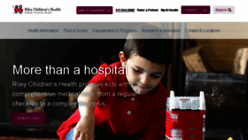 What Rileyhospital.org website looked like in 2017 (6 years ago)