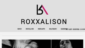 What Roxxalison.com website looked like in 2017 (6 years ago)