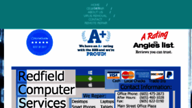 What Redfieldcomputerservice.com website looked like in 2017 (6 years ago)