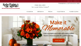 What Rotheflorists.com website looked like in 2017 (6 years ago)