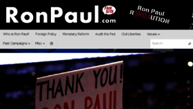 What Ronpaul2008.com website looked like in 2017 (6 years ago)