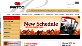 What Ridepatco.org website looked like in 2017 (8 years ago)
