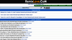 What Remixlove.com website looked like in 2017 (6 years ago)