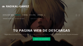 What Radikal-gamez.net website looked like in 2017 (6 years ago)