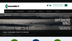 What Renewableuk.com website looked like in 2017 (6 years ago)