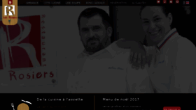 What Restaurant-lesrosiers.fr website looked like in 2017 (6 years ago)