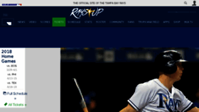 What Raysbaseball.com website looked like in 2017 (6 years ago)
