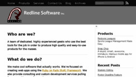 What Redlinesoftware.com website looked like in 2017 (6 years ago)