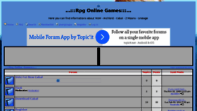 What Rpg0.forum0.net website looked like in 2017 (6 years ago)